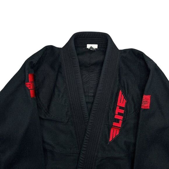 Elite Sports Youth Core Black Brazilian Jiu Jitsu BJJ Gi Jacket - Picture 3 of 14